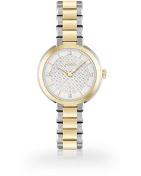 BOSS - Link-bracelet Watch With Silver-white Monogram Dial - Lyst