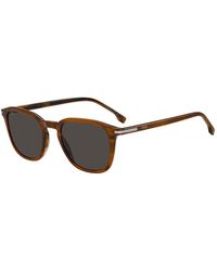 BOSS - Patterned-Acetate Sunglasses With Temple Stripe - Lyst