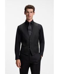 BOSS - One Slim-Fit Waistcoat - Lyst