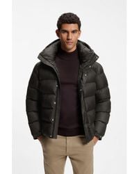 BOSS - Water-Repellent Hooded Puffer Jacket - Lyst