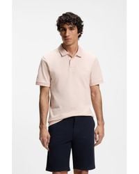 BOSS - Stretch-Cotton Slim-Fit Polo Shirt With Logo Patch - Lyst