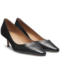 BOSS - Nappa-Leather Pumps With Double B Monogram - Lyst