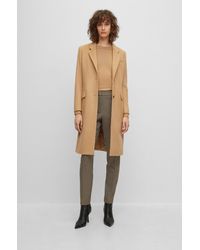 BOSS - Slim-fit Coat In Virgin Wool And Cashmere - Lyst