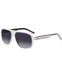 HUGO - Acetate Sunglasses With Layered Temples - Lyst