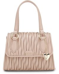 HUGO - Faux-Leather Handbag With Heart Charm - Lyst