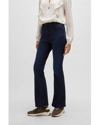 BOSS - Slim-Fit Flared Jeans - Lyst