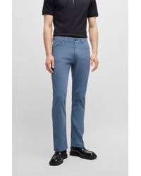 BOSS - Slim-fit Jeans In Two-tone Stretch Denim - Lyst