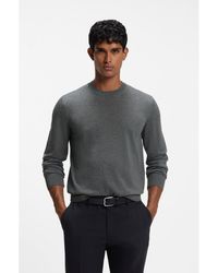 BOSS - Merino-Wool Sweater - Lyst