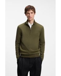 HUGO - Quarter-Zip Sweater - Lyst