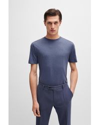 BOSS - Slim-fit T-shirt In Performance Fabric - Lyst