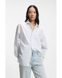 BOSS - Relaxed-Fit Blouse - Lyst