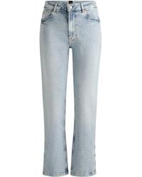 BOSS - Regular-fit Jeans Van Lichtblauw Stretchdenim - Lyst