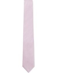 BOSS - Silk-Blend Tie With Jacquard-Woven Pattern - Lyst