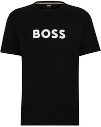 BOSS - T-Shirt mit Label-Print Modell - Lyst