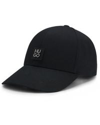HUGO - Cotton-Twill Cap With Stacked Logo - Lyst