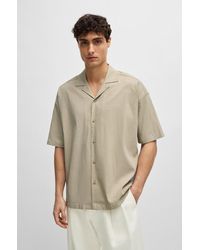 BOSS - Relaxed-fit Shirt In A Linen Blend - Lyst