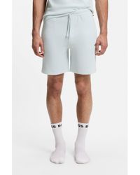 BOSS - Cotton-Blend Pyjama Shorts With Embroidered Logo - Lyst