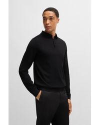 BOSS - Slim-Fit Knit Polo - Lyst