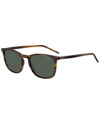 HUGO - Horn Sunglasses With Logo Details - Lyst