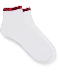 HUGO - Two-pack Of Short-length Socks With Logo Tape - Lyst