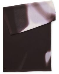 BOSS - Chiffon Shawl With Logo Rivet - Lyst