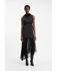 HUGO - X Entire Studios Satin And Chiffon Dress - Lyst