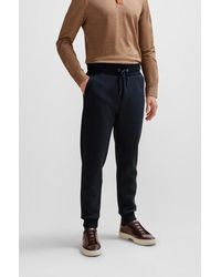BOSS - Regular-fit Tracksuit Bottoms In Mixed Materials - Lyst