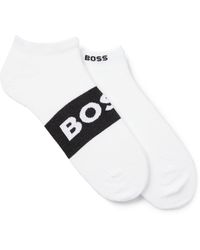BOSS - Set Van Twee Paar Enkelsokken Van Stretchmateriaal - Lyst