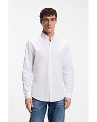 BOSS - Regular-Fit Oxford Shirt - Lyst