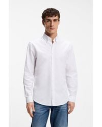 BOSS - Regular-Fit Oxford Shirt - Lyst