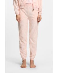 HUGO - Cotton-Blend Tracksuit Bottoms With All-Over Logo Pattern - Lyst