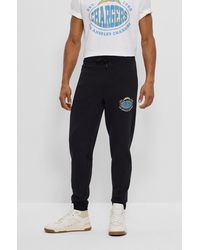 BOSS - X Nfl Cotton-blend Tracksuit Bottoms With Collaborative Branding - Lyst