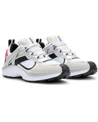 HUGO - Running-Inspired Trainers With Mesh And Suede - Lyst