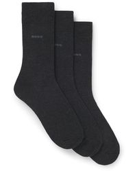 BOSS - Three-Pack Stretch Regular Socks - Lyst