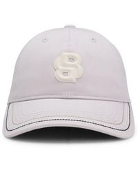 BOSS - Equestrian Cotton Cap With Double B Monogram - Lyst