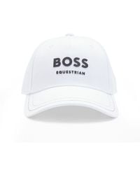 BOSS - Equestrian Five-Panel Cap With Logo Details - Lyst