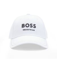 BOSS - Equestrian Five-Panel Cap With Logo Details - Lyst