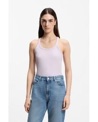 BOSS - Racer-Back Tank Top - Lyst