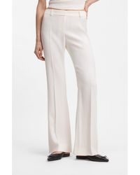 HUGO - Regular-Fit Trousers With Kick Flare - Lyst
