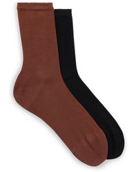 BOSS - Kurze Socken aus Stretch-Gewebe im Zweier-Pack - Lyst