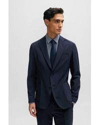 BOSS - Slim-fit Jacket In Performance-stretch Material - Lyst