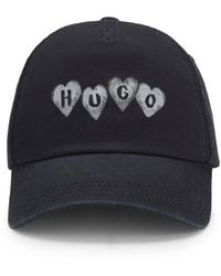 HUGO - Cap Aus Baumwoll-Twill Mit Herz-Logo - Lyst