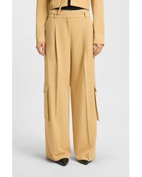 HUGO - Relaxed-Fit Cargo Trousers - Lyst