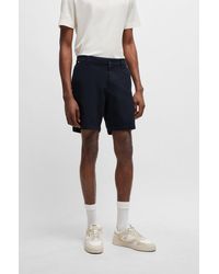 BOSS - Regular-fit Regular-rise Shorts In Stretch Cotton - Lyst