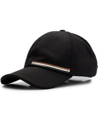 BOSS - Water-repellent Cap With Signature Stripe And Logo - Lyst