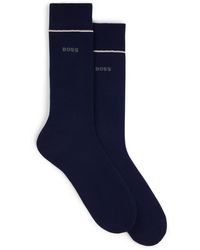 BOSS - Twee Paar Sokken In Standaardlengte Van Hoogwaardig Stretchmateriaal - Lyst