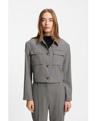 HUGO - Patterned Women's Cropped Jackets Size 6 - Lyst