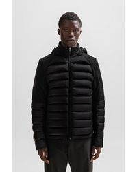 BOSS - Water-repellent Jacket With Detachable Sleeves And Hood - Lyst