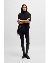 BOSS - Equestrian Scarf With Embroidered Logo - Lyst