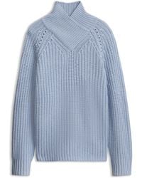 BOSS - Jersey De Lana Y Cashmere Con Cuello En Pico - Lyst